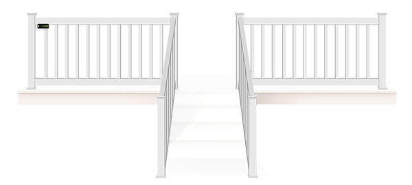 Vinyl railings for decks in Central Alabama