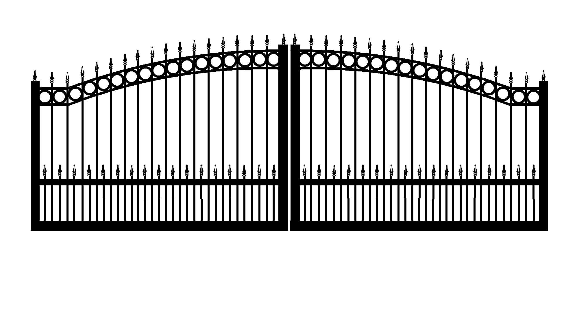 Arched Iron Gate in Vestavia AL