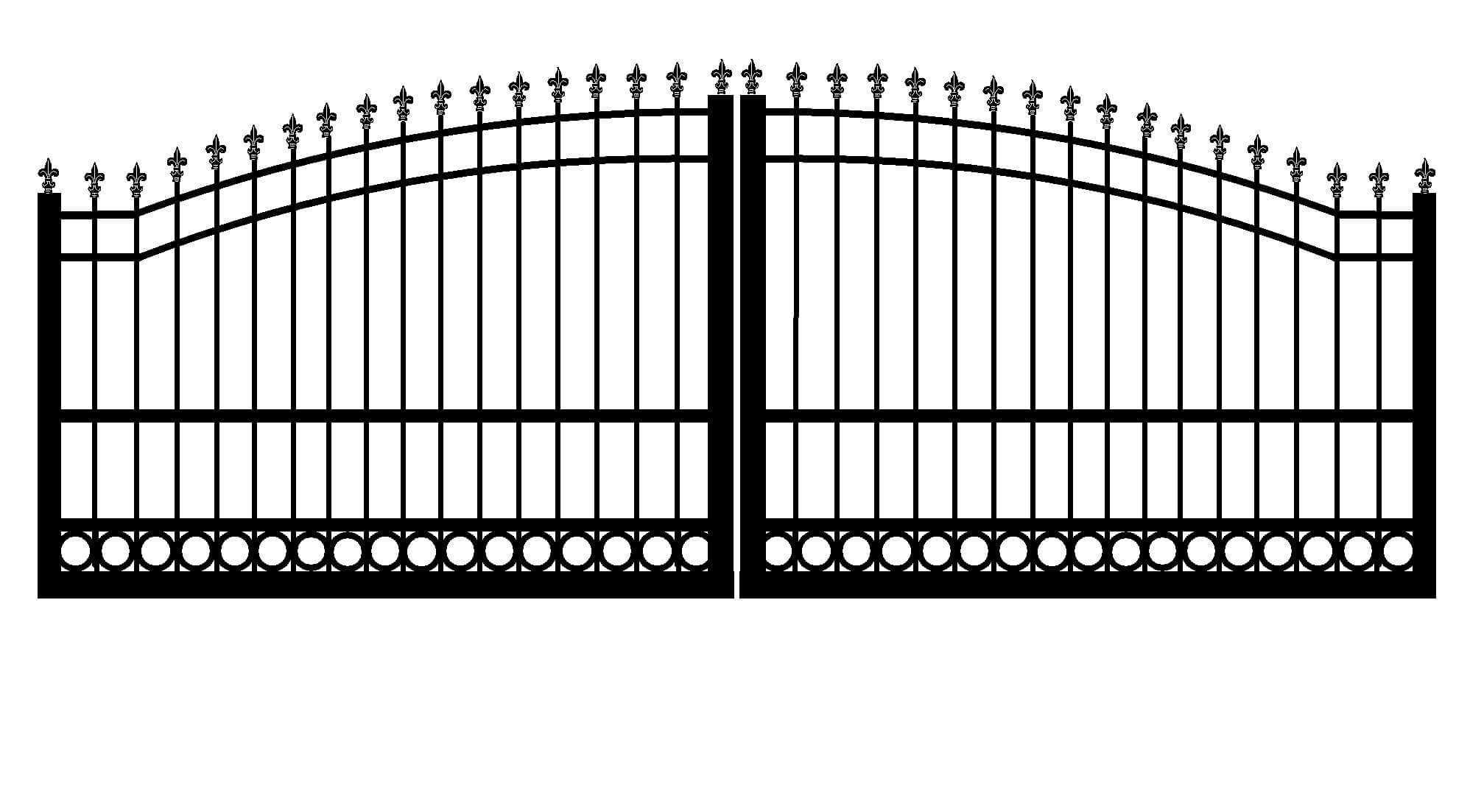 Arched Metal Gate in Vestavia AL