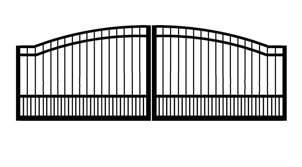 Arched Puppy Picket Gate in Vestavia AL