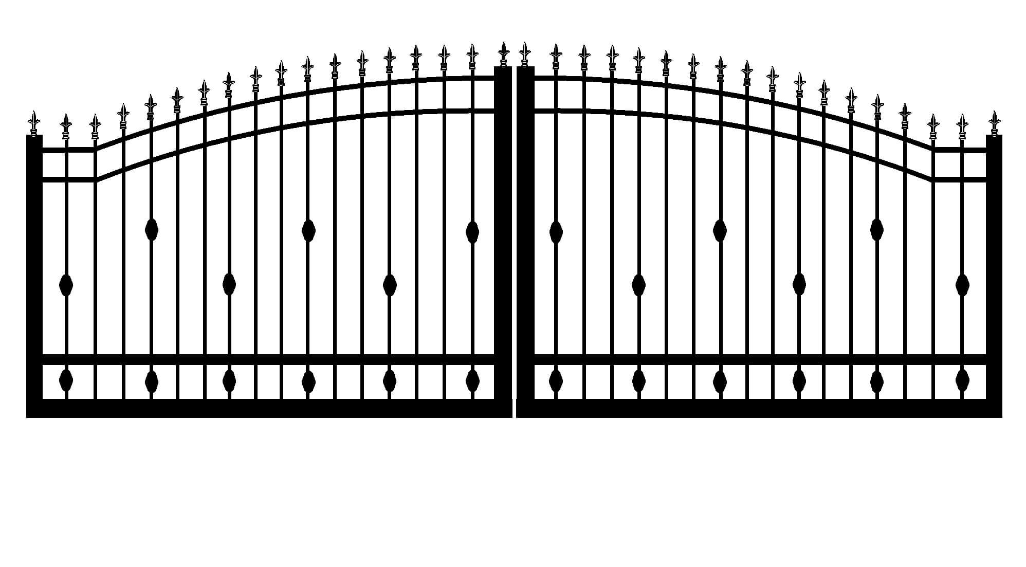 Arched Steel Gate in Vestavia AL