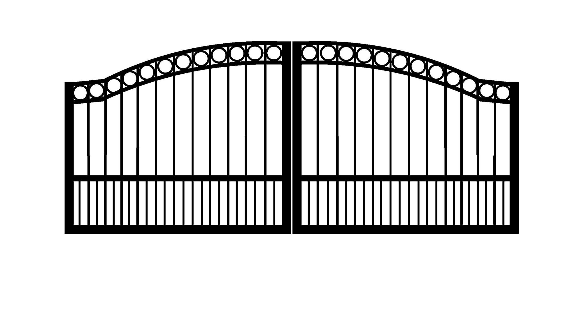 Metal Arched Gate in Vestavia AL