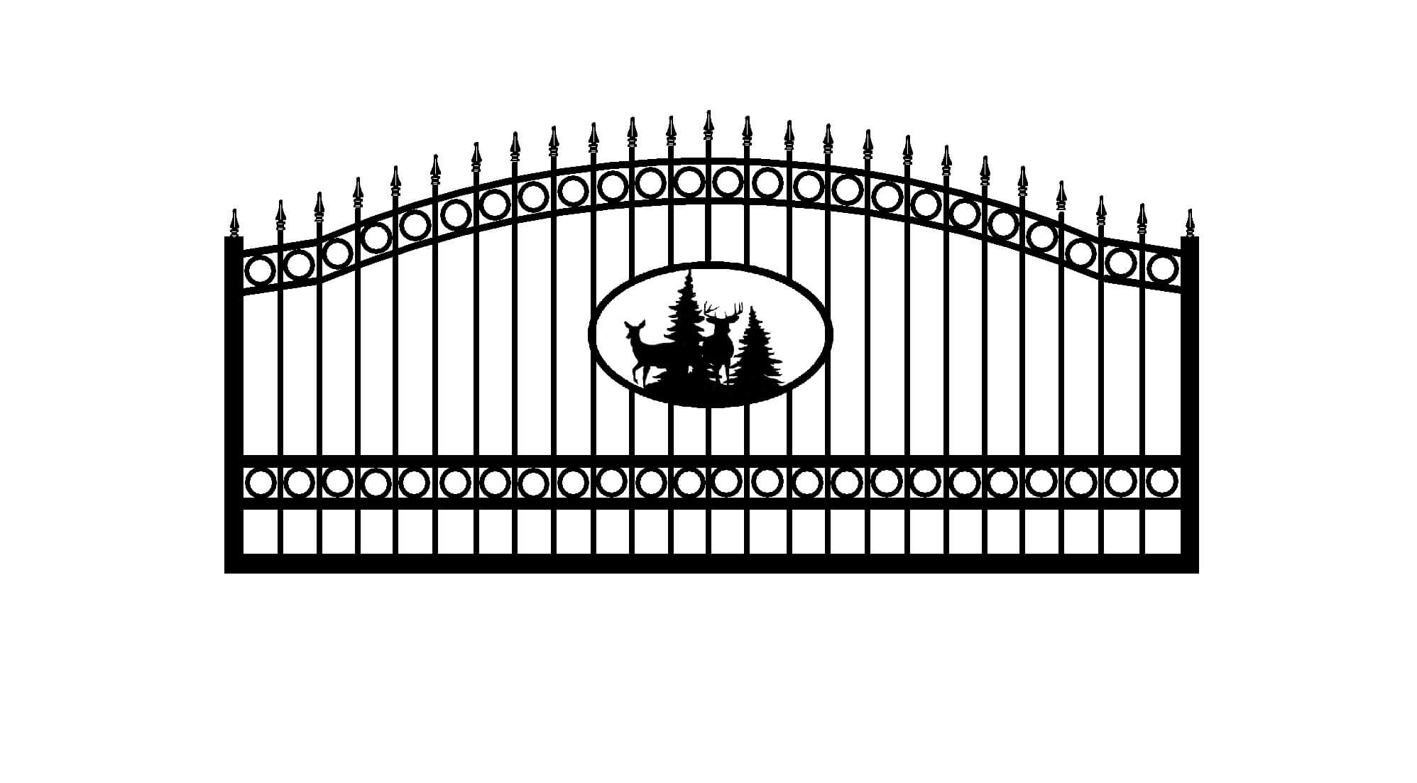 Ornamental Iron Gate in Vestavia AL