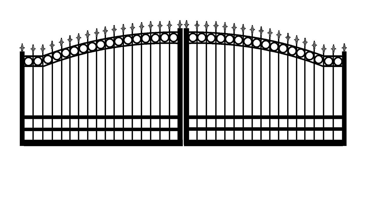 Steel Arched Gate in Vestavia AL